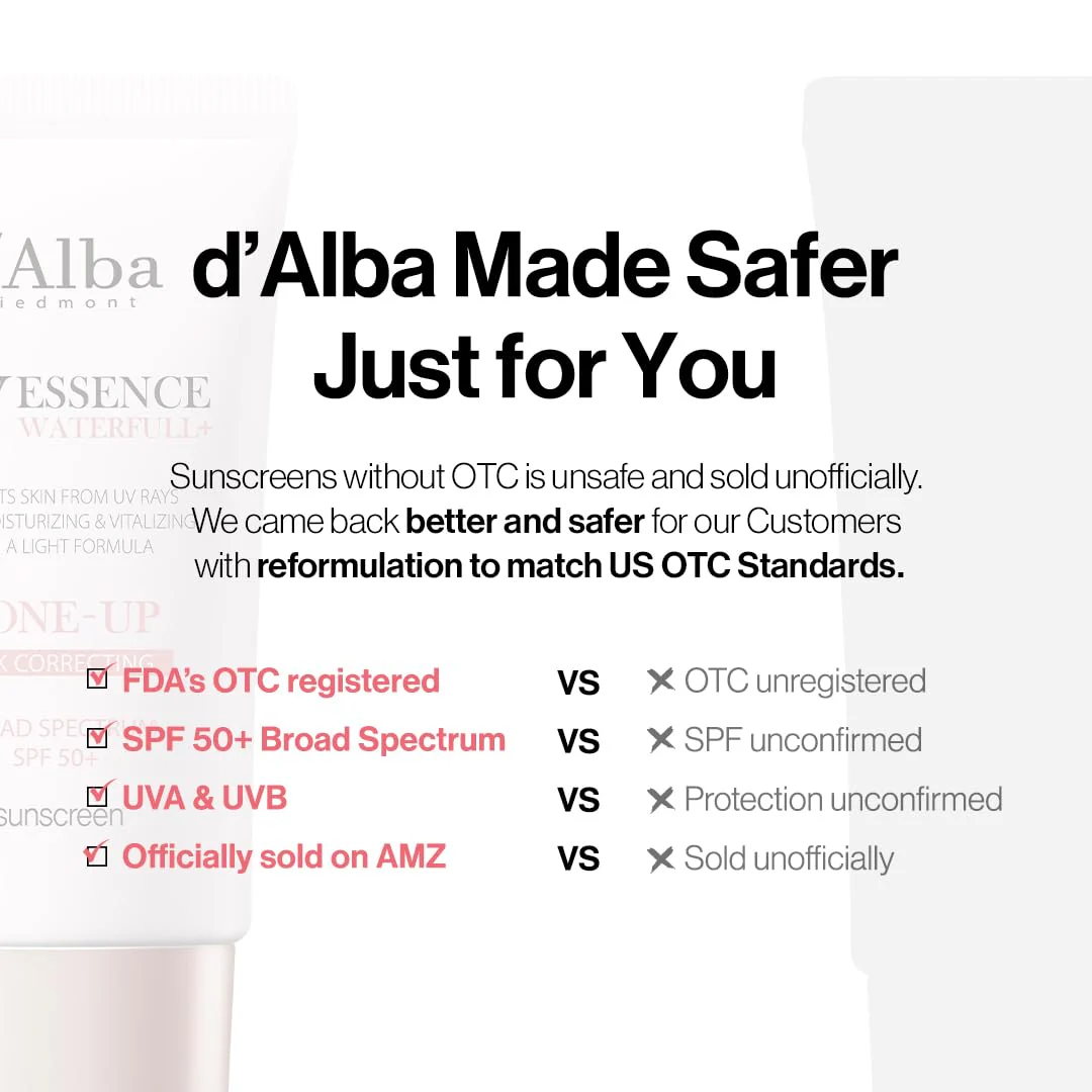 D'alba Piedmont Waterfull Tone-Up Sunscreen Serum BROAD SPECTRUM SPF 50