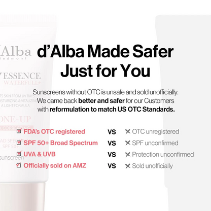 D'alba Piedmont Waterfull Tone-Up Sunscreen Serum BROAD SPECTRUM SPF 50