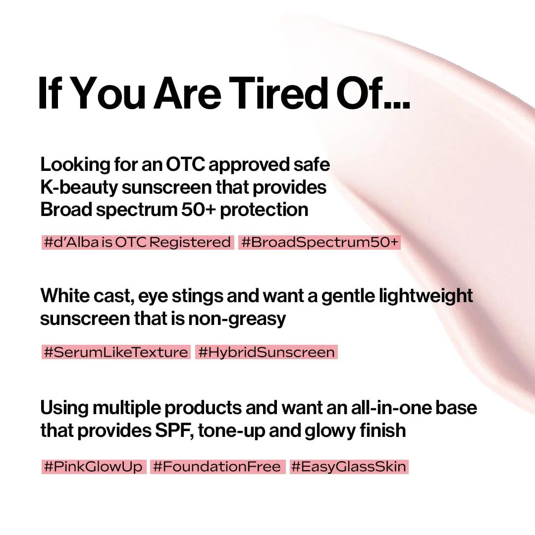 D'alba Piedmont Waterfull Tone-Up Sunscreen Serum BROAD SPECTRUM SPF 50